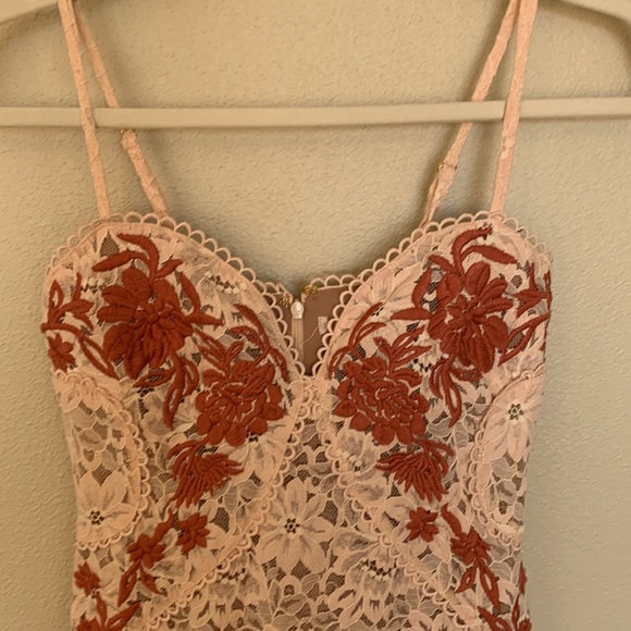 For Love & Lemons Matador Pink Lace Mini Dress - Picture 4 of 11